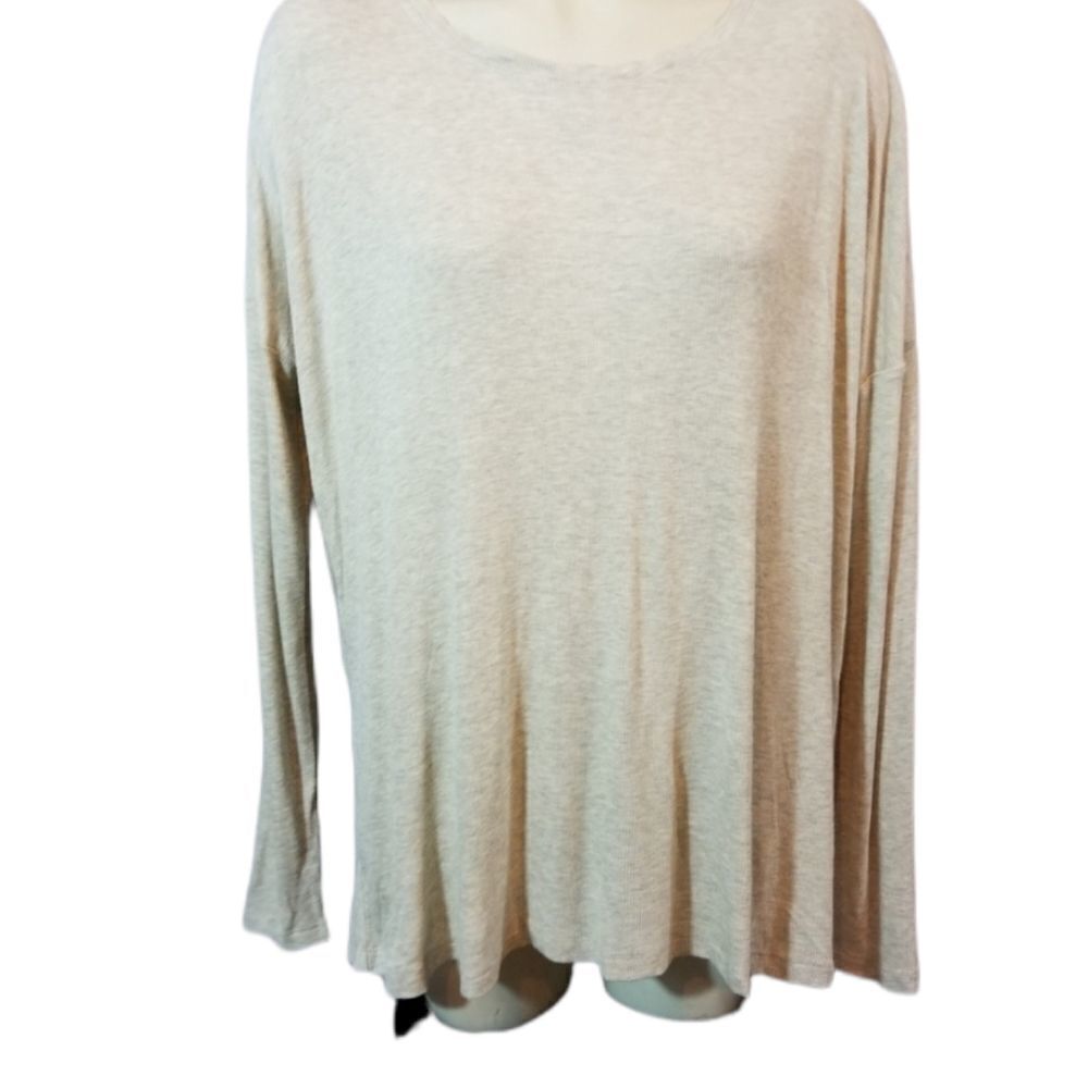 H by Bordeaux Beige Cross‎ Back Tunic Size XL